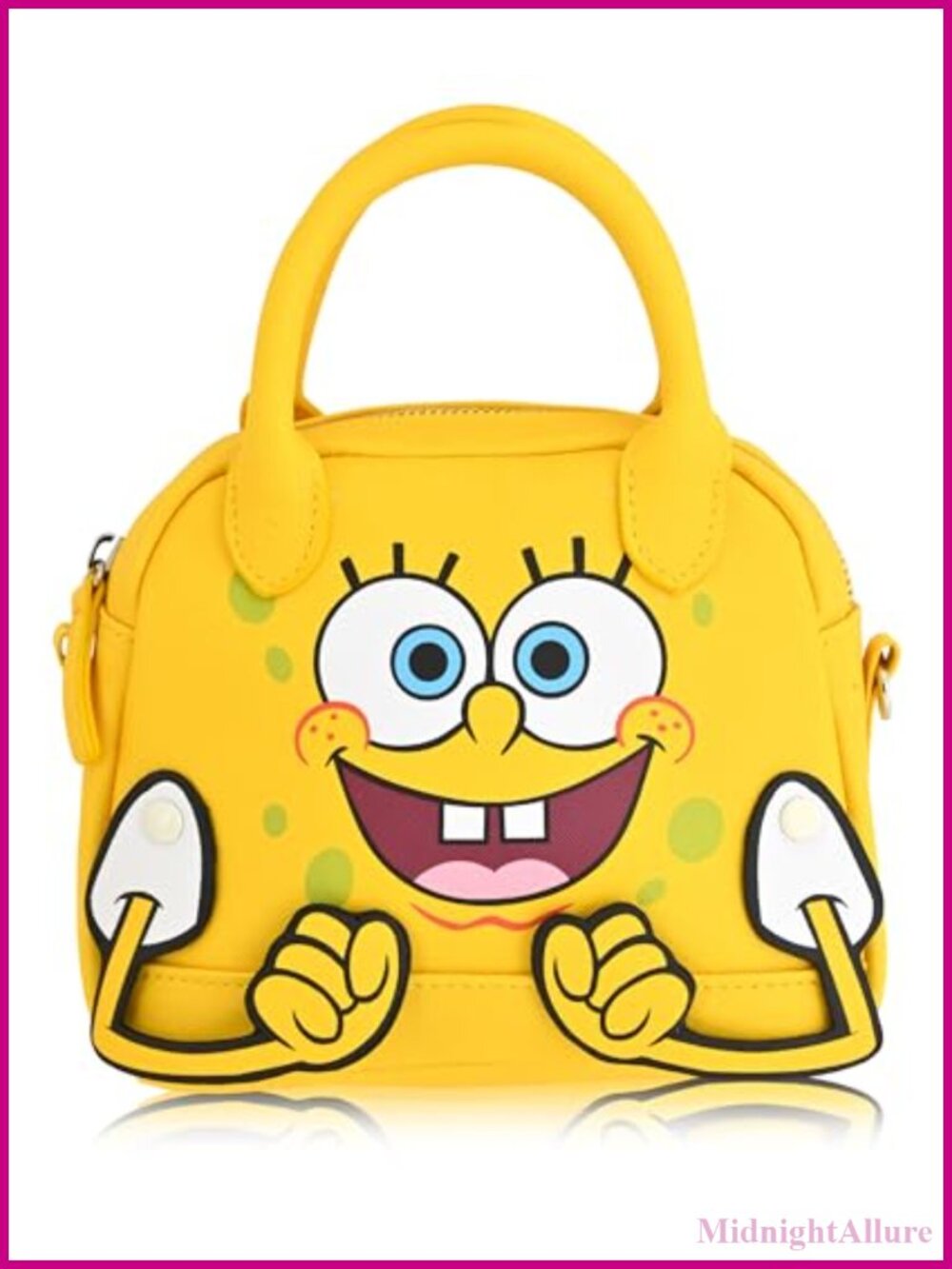 Spongebob Squarepants Faux Leather Crossbody Bag Moveable Hands